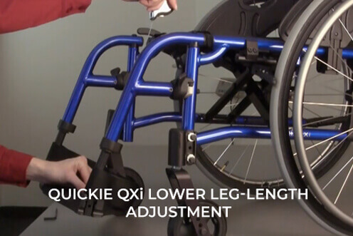 How to Adjust Quickie QXi Lower Leg-Length 