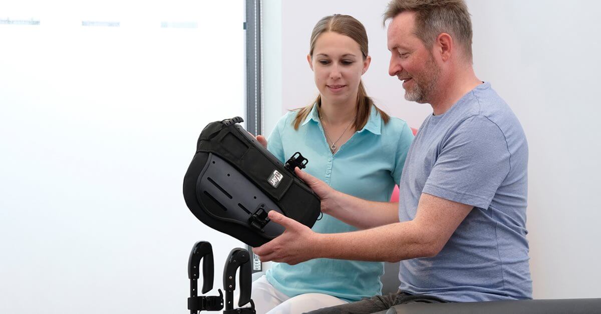 Wheelchair assessment measuring guide Sunrise Medical