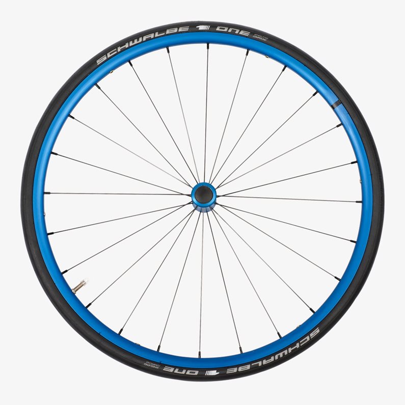 Blue anodized wheel 