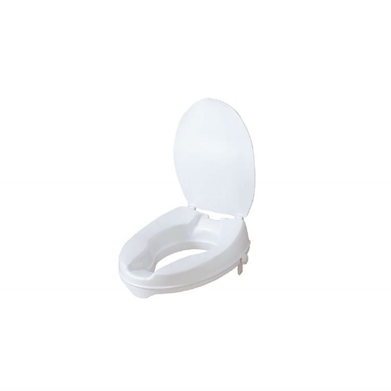 Raised Toilet Seat With Lid, 4