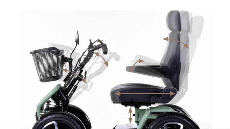 Adjustable seating for personalised comfort