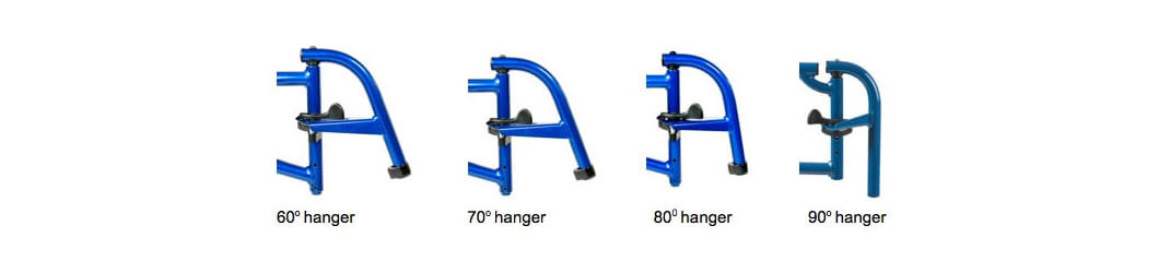 Comparison of different hanger angles