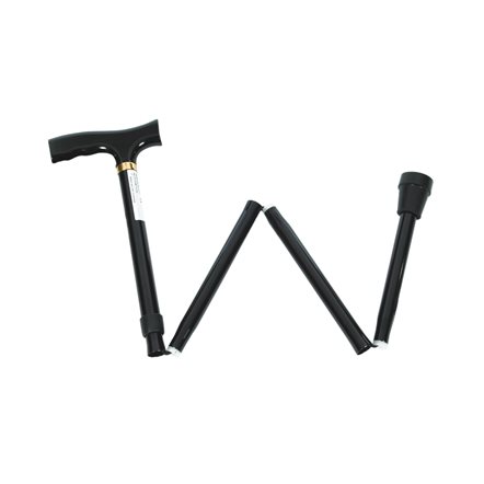 Cane, Folding, Contour Handle, Black